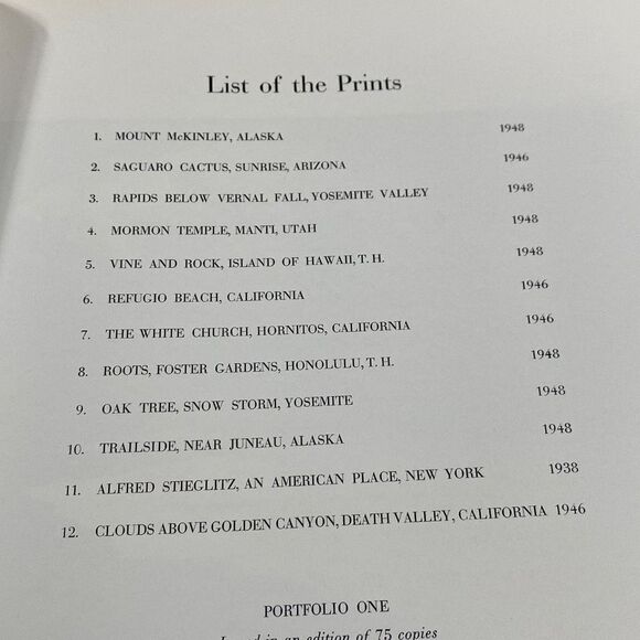 The Portfolios Of Ansel Adams Hard Back Coffee Table Art Print Book - Picture 13 of 14